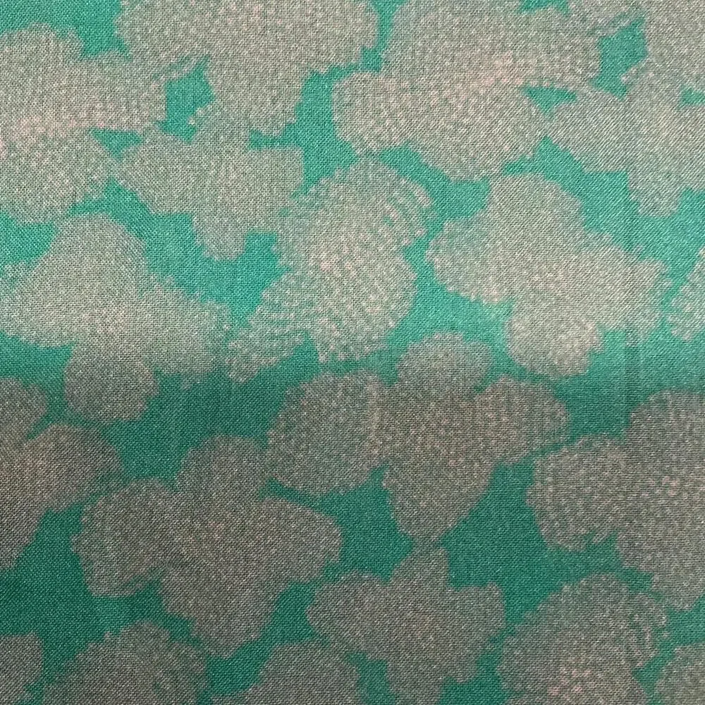 Asic made in italy green sheer floral scarf/wrap